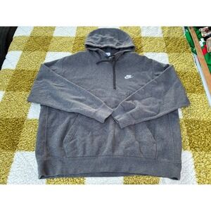 Nike Gray Pullover Hoodie Sweatshirt XL Sportswear Casual Comfort